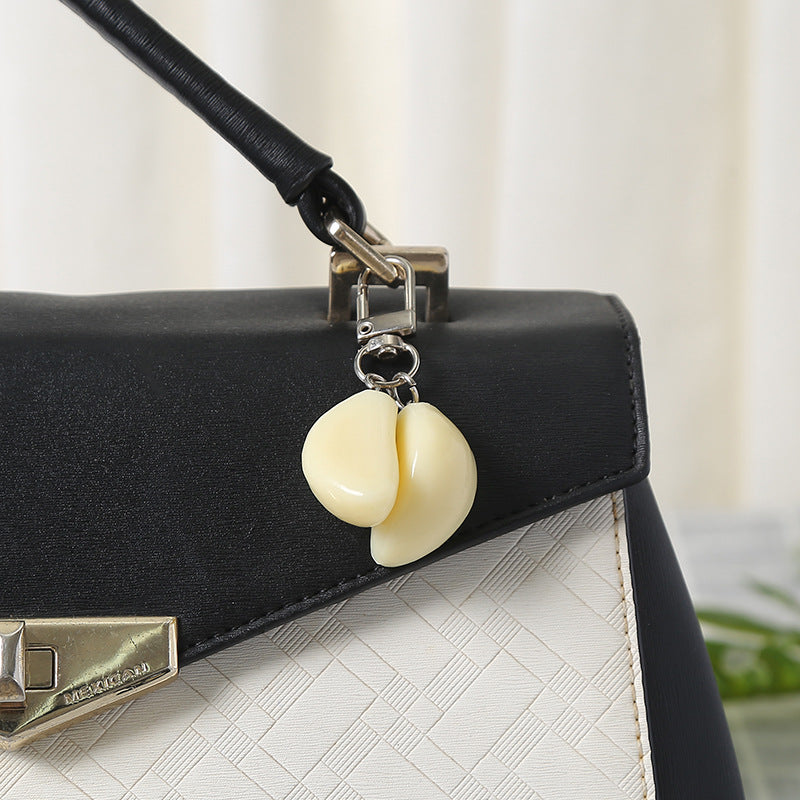 Wholesale PVC Simulation Garlic Creative Keychain